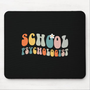 Alfombrilla De Ratón Psicólogo Escolar Groovy Retro Vintage Psicólogo