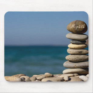 Alfombrilla De Ratón Psicólogo Terapeuta Piedras Zen, Mar