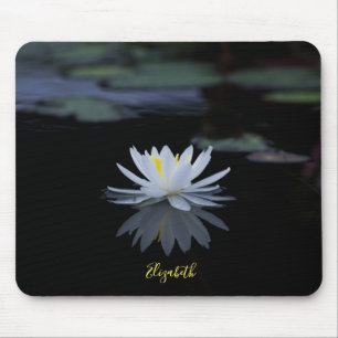 Alfombrilla De Ratón Psicólogo Terapeuta Zen,Flor de Loto Blanca