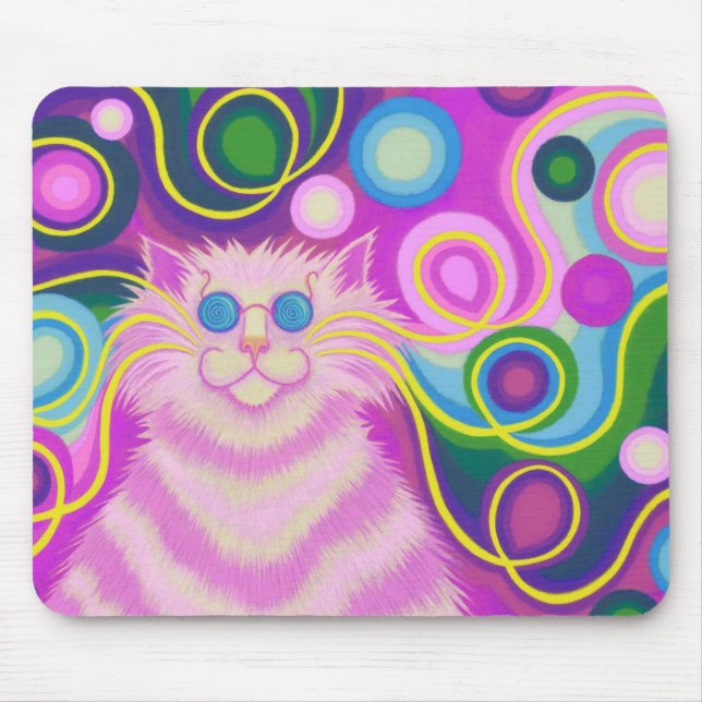 Alfombrilla De Ratón Psy-cat-delic (Frente)