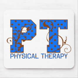 Alfombrilla De Ratón pt puntos de polka azul marrón