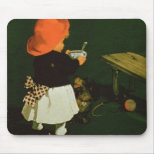 Alfombrilla De Ratón Publicidad de poster para la 'malta Coffee de