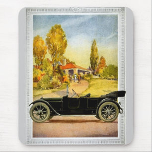 Alfombrilla De Ratón Publicidad del automóvil del vintage