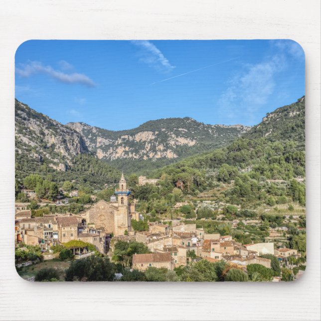 Alfombrilla De Ratón Pueblo antiguo de Valldemossa - Mallorca, España (Frente)