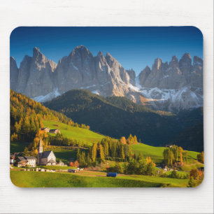 Alfombrilla De Ratón Pueblo de las dolomías en mousepad de la caída
