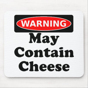 Alfombrilla De Ratón Puede contener el queso
