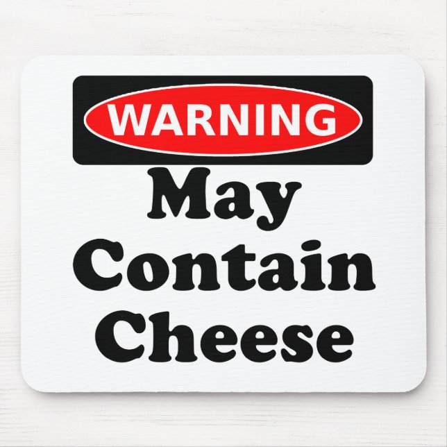 Alfombrilla De Ratón Puede contener el queso (Frente)