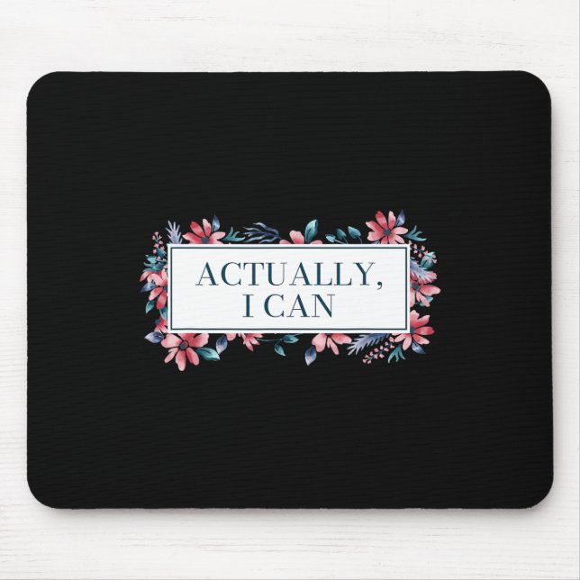 Alfombrilla De Ratón Puedo feminista igualdad de género Derechos de la  (Frente)