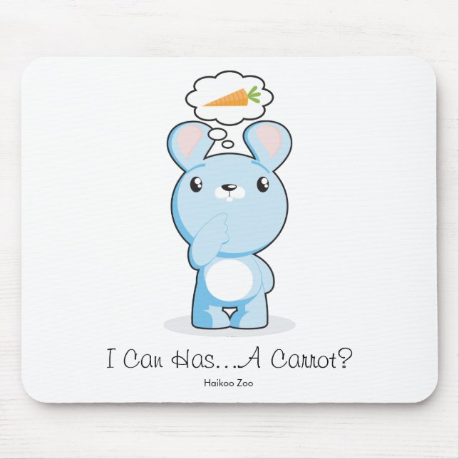 Alfombrilla De Ratón ¿Puedo tengo… una zanahoria? Mousepad (Frente)