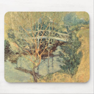 Alfombrilla De Ratón Puente Blanco de Twachtman, Impresionismo Antiguo