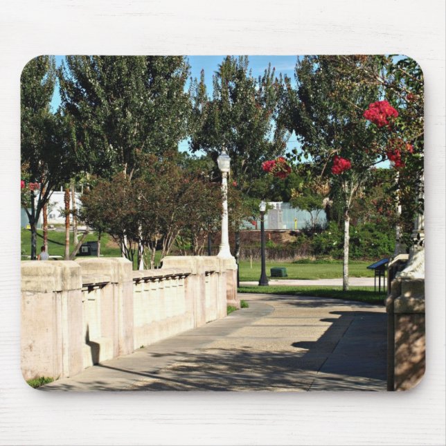 Alfombrilla De Ratón Puente caminante alrededor de Lake Mirror (Frente)