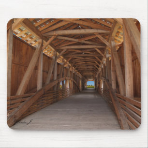 Alfombrilla De Ratón Puente cubierto en Indiana Mousepad