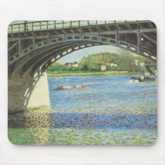 Alfombrilla De Ratón Puente de Argenteuil por Gustave Caillebotte (Frente)