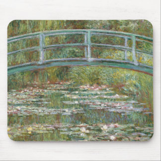 Alfombrilla De Ratón Puente de arte monet sobre un estanque de lirios d