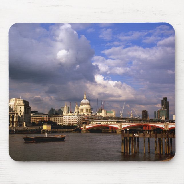 Alfombrilla De Ratón Puente de Blackfriars y Catedral de San Pablo (Frente)