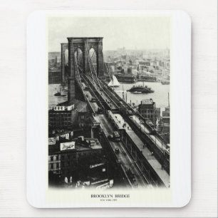 Alfombrilla De Ratón Puente de Brooklyn de 1900