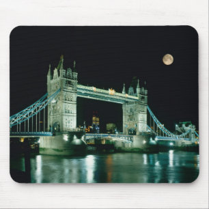 Alfombrilla De Ratón Puente de la Torre por la Noche, Londres, Inglater