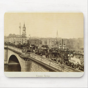 Alfombrilla De Ratón Puente de Londres, c.1880 (foto de la sepia)