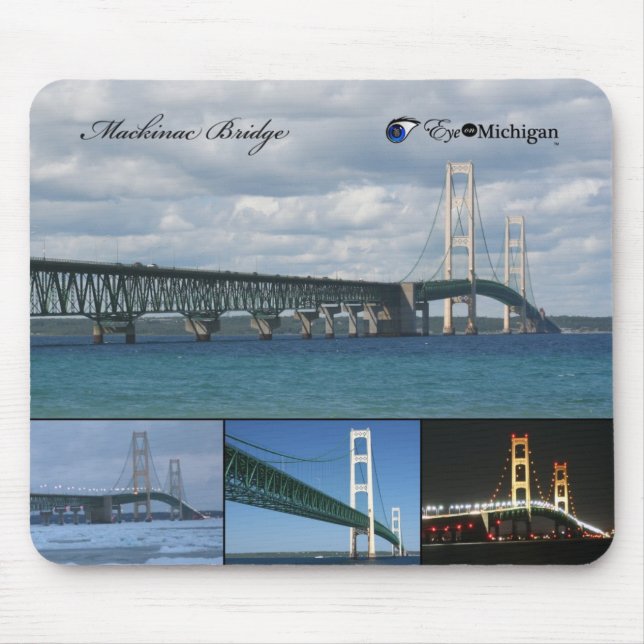 Alfombrilla De Ratón Puente de Mackinac - Michigan (Frente)