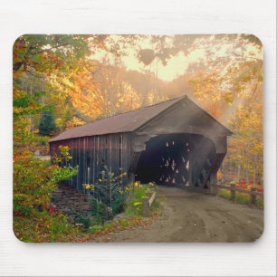 Alfombrilla De Ratón Puente de Vermont Mousepad cubierto de las catarat