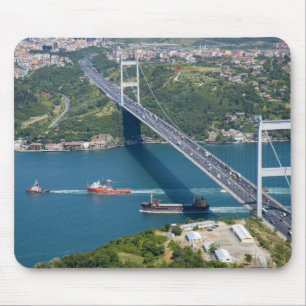Alfombrilla De Ratón Puente Fatih Sultan Mehmet sobre el Bósforo,