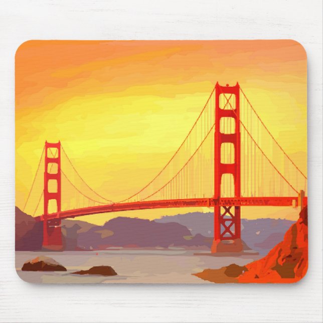 Alfombrilla De Ratón Puente Golden Gate de San Francisco (Frente)