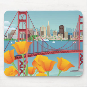 Alfombrilla De Ratón Puente Golden Gate el   San Francisco, CA
