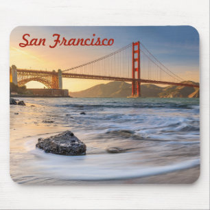 Alfombrilla De Ratón Puente Golden Gate en San Francisco al atardecer
