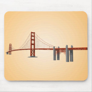Alfombrilla De Ratón Puente Golden Gate: modelo 3D: Mousepad
