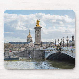 Alfombrilla De Ratón Puente Invalides y Pont Alexandre III - París