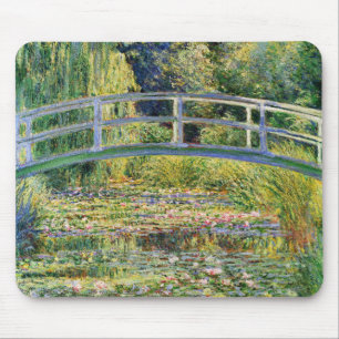 Alfombrilla De Ratón Puente japonés de Monet con el cojín de ratón d