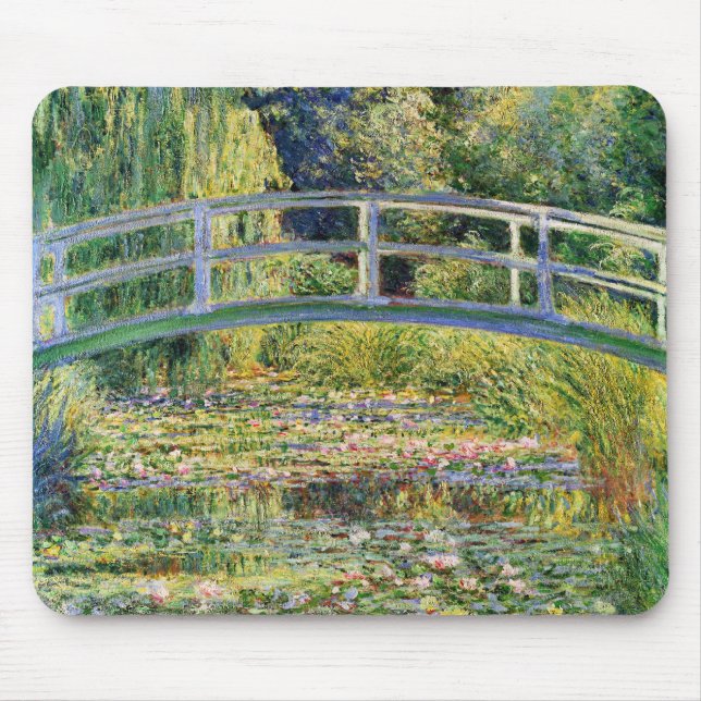 Alfombrilla De Ratón Puente japonés de Monet con el cojín de ratón de (Frente)