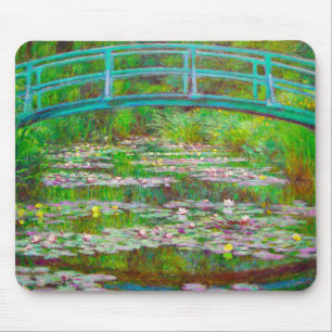Alfombrilla De Ratón Puente japonés de Monet y los lirios de agua