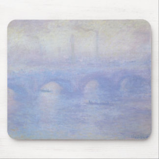 Alfombrilla De Ratón Puente Waterloo, efecto húmedo de Claude Monet