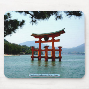 Alfombrilla De Ratón Puerta Torii, Santuario Itsukushima, Japón