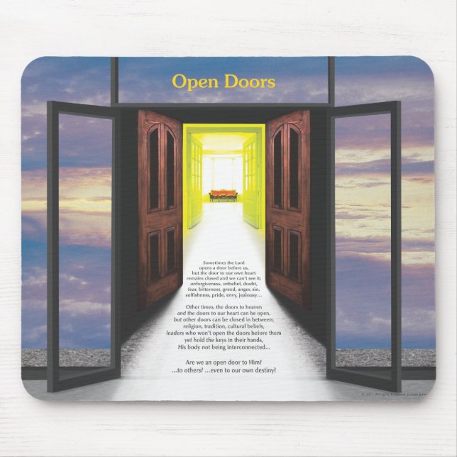 Alfombrilla De Ratón Puertas abiertas (rotura en nubes) por José James (Frente)