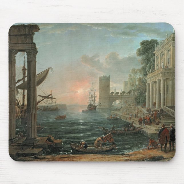 Alfombrilla De Ratón Puerto con el embarque (Frente)