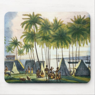 Alfombrilla De Ratón Puerto de Hanarourou en las islas de bocadillo