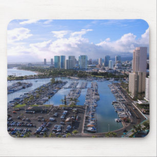 Alfombrilla De Ratón Puerto del yate de Waikiki
