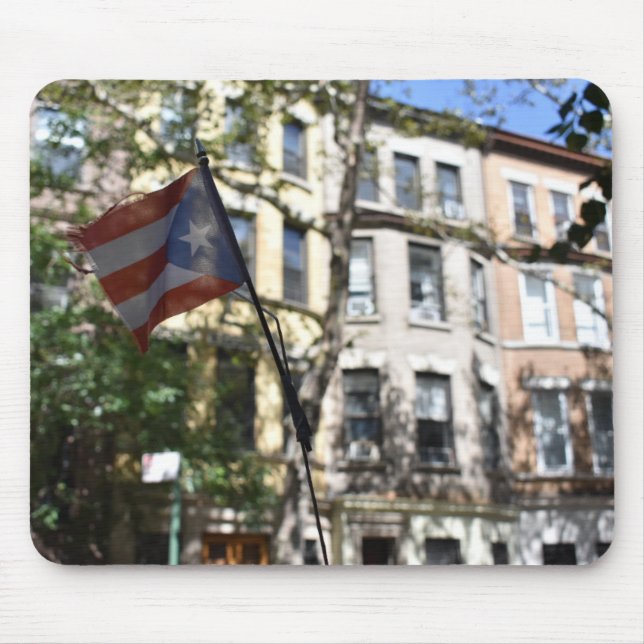 Alfombrilla De Ratón Puerto Rican Flag Upper West Side New York NYC (Frente)