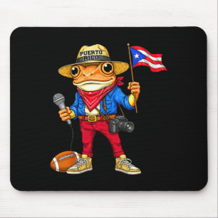 Alfombrilla De Ratón Puerto rico rana coqui música de calle fútbol