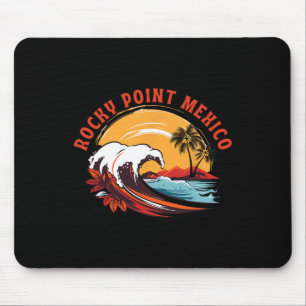 Alfombrilla De Ratón Puesta de sol retro Rocky Point México verano surf