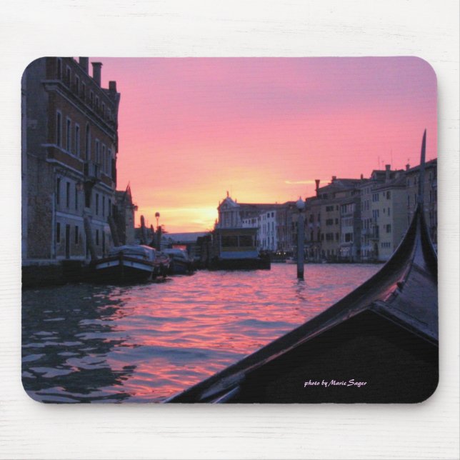 Alfombrilla De Ratón Puesta del sol de Venecia (Frente)