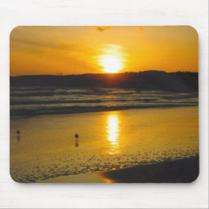 Alfombrilla De Ratón Puesta del sol en el EL Granada, CA
