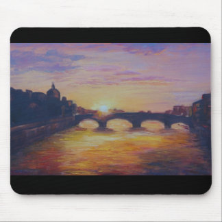 Alfombrilla De Ratón Puesta del sol en Ponte Vecchio