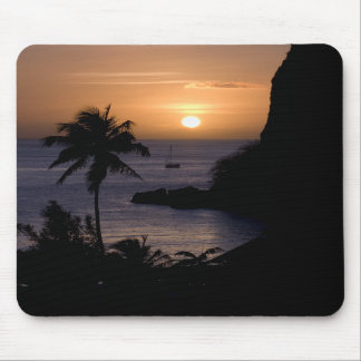 Alfombrilla De Ratón Puesta del sol Mousepad del velero (vertical)
