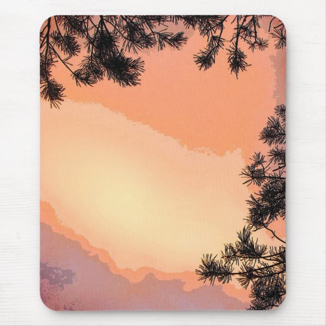 Alfombrilla De Ratón Puesta del sol penosa Mousepad (Frente)