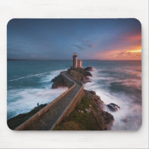 Alfombrilla De Ratón Puesta del sol Plouzané el Finistère, Bretaña