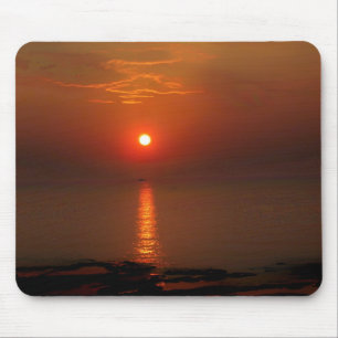 Alfombrilla De Ratón Puesta del sol sobre el océano