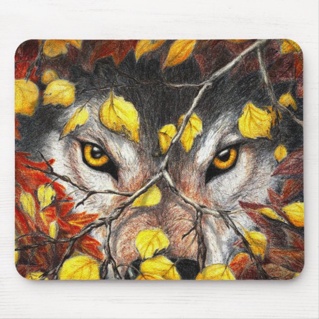 Alfombrilla De Ratón Puesto de observación Mousepad del otoño (Frente)